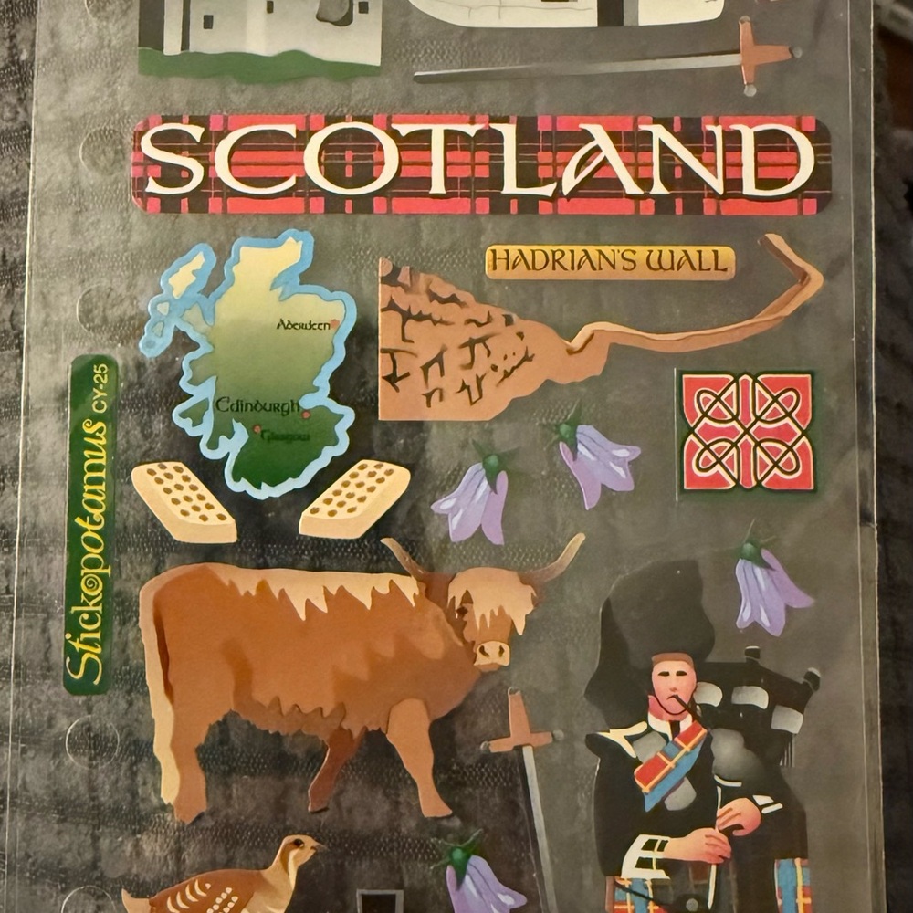 3 Brand New Vintage Destination Stickers For Scrapbooking Journaling Decorating